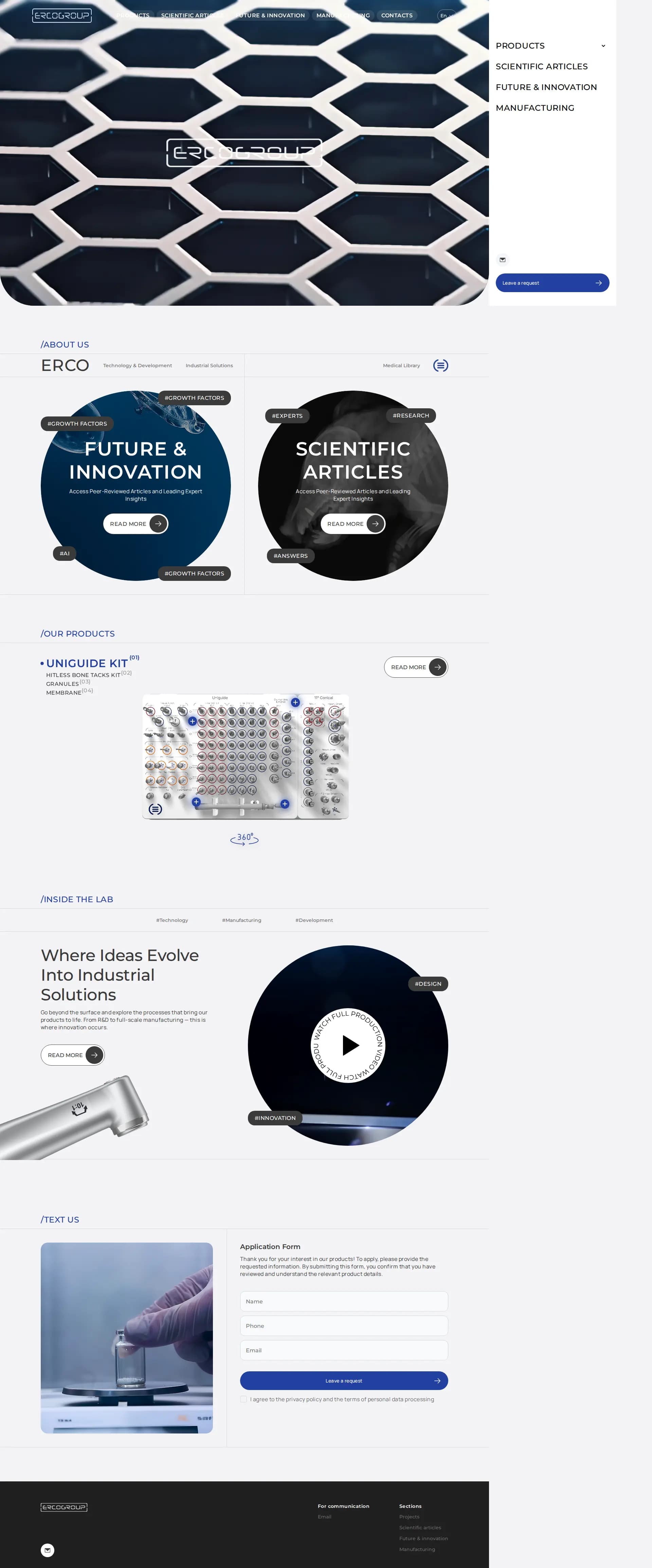 ErcoGroup website